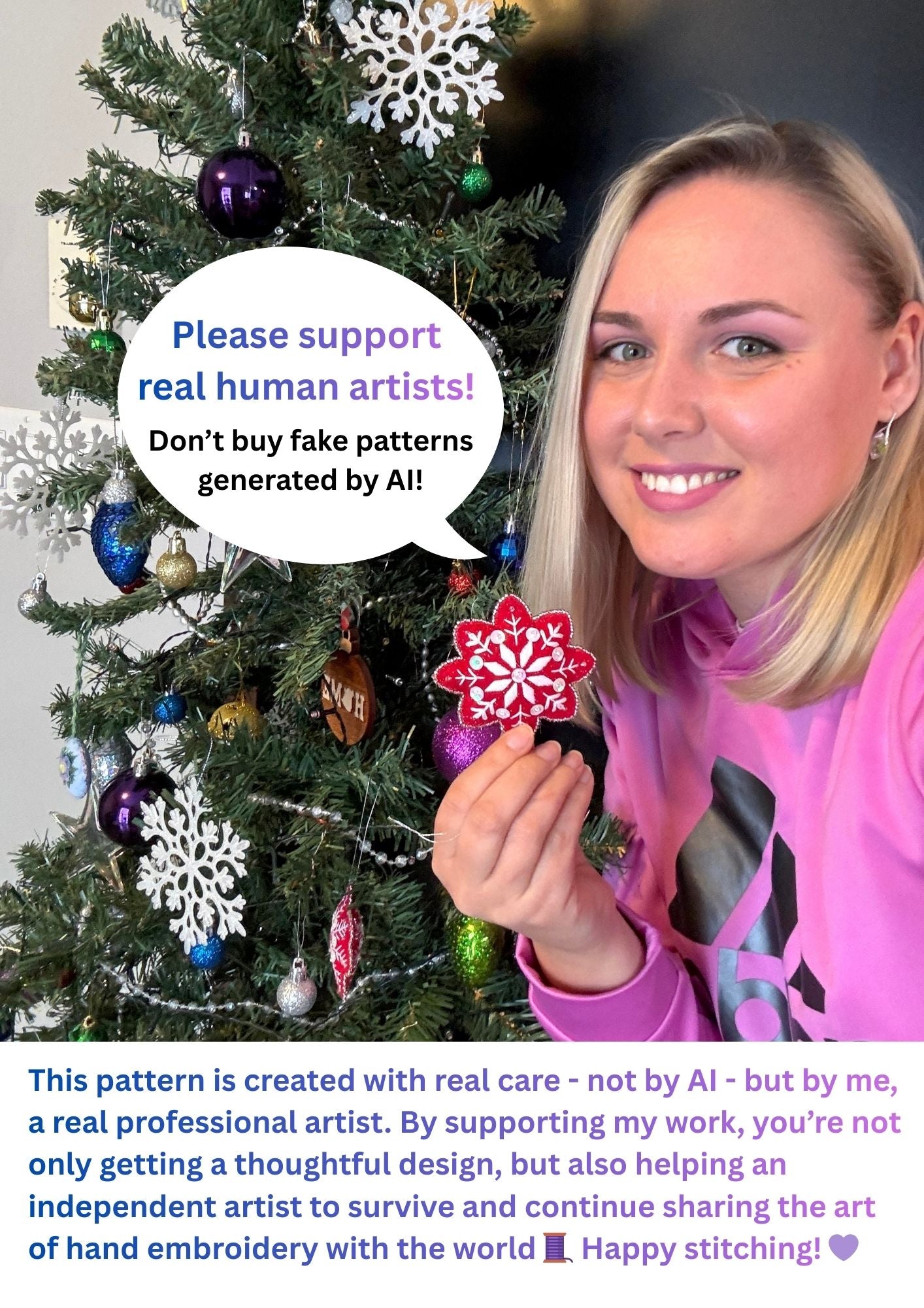 🎄Snowflake Christmas Ornaments ❄️ 6 Designs + 10 Color Versions