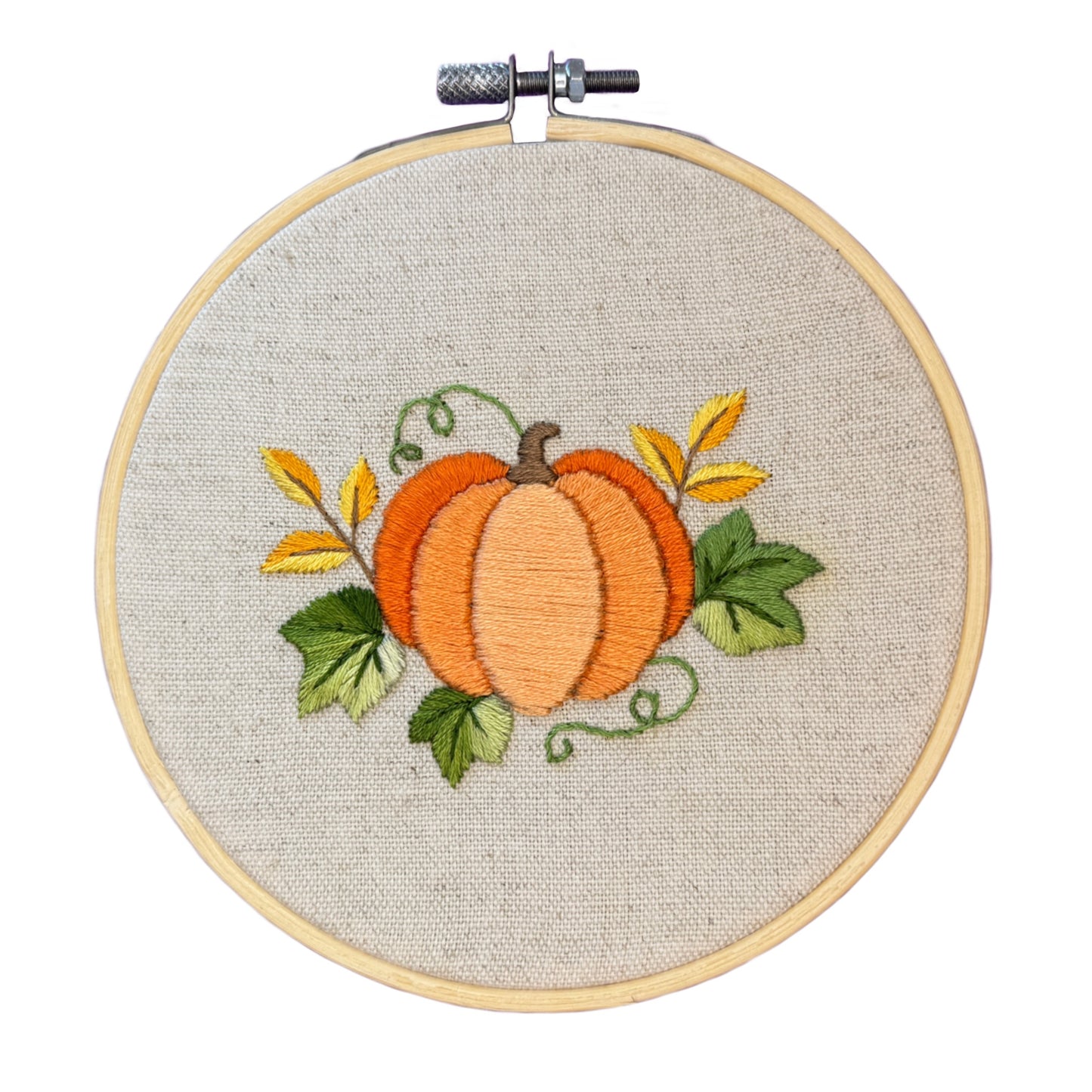 Sweet Little Pumpkin Autumn Themed Hand Embroidery PDF Pattern for Beginners