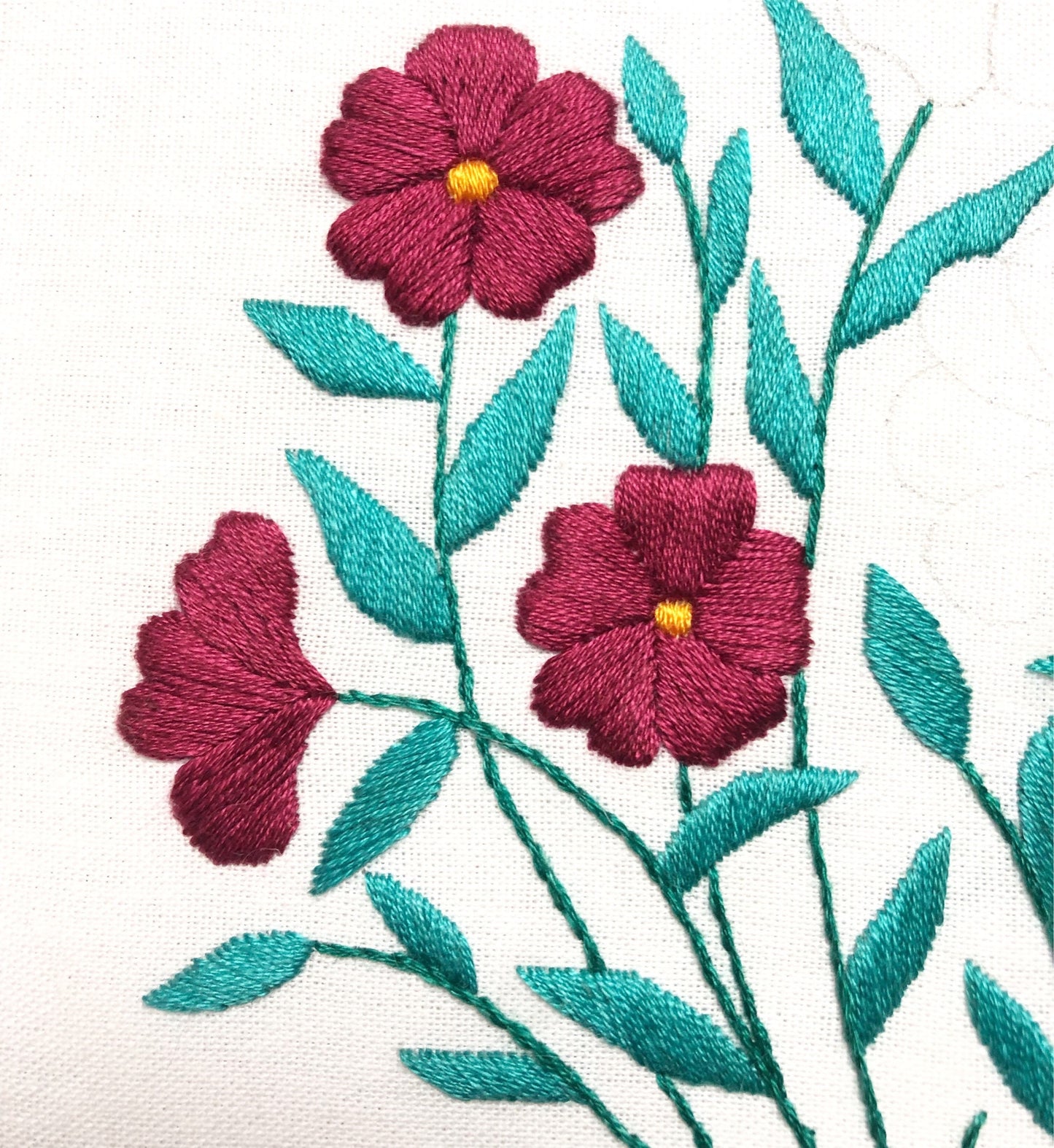 Red Peony - Hand Embroidery Pattern