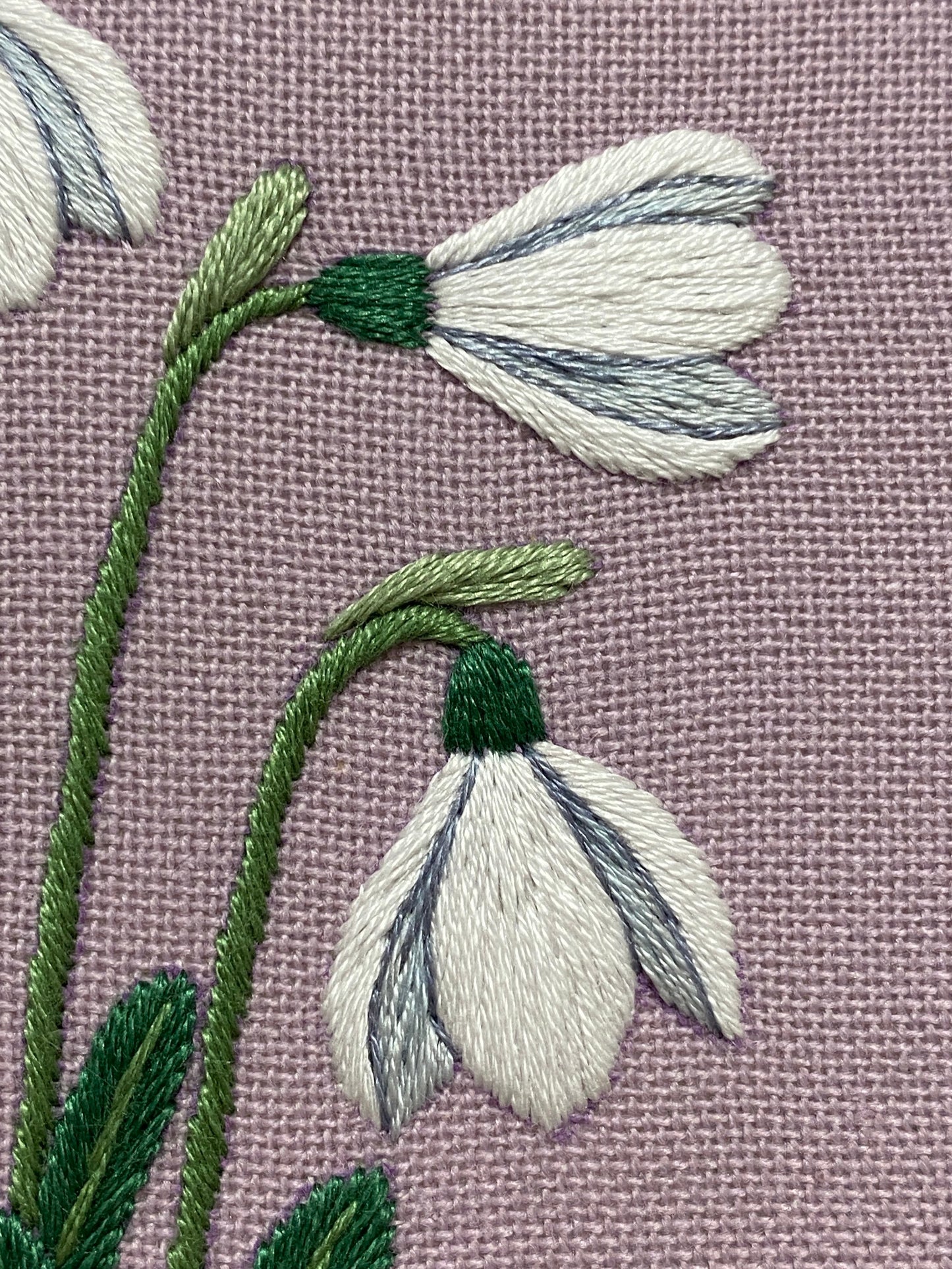 Snowdrops in the Snow - Hand Embroidery Pattern + Complete Video Course