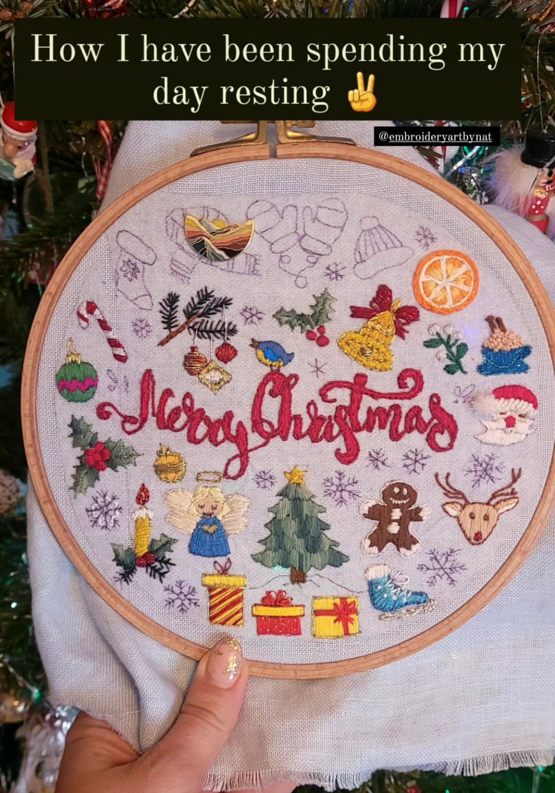 "Advent Calendar" Christmas Stitch Along 🎄 Hand Embroidery Pattern + Video Tutorials