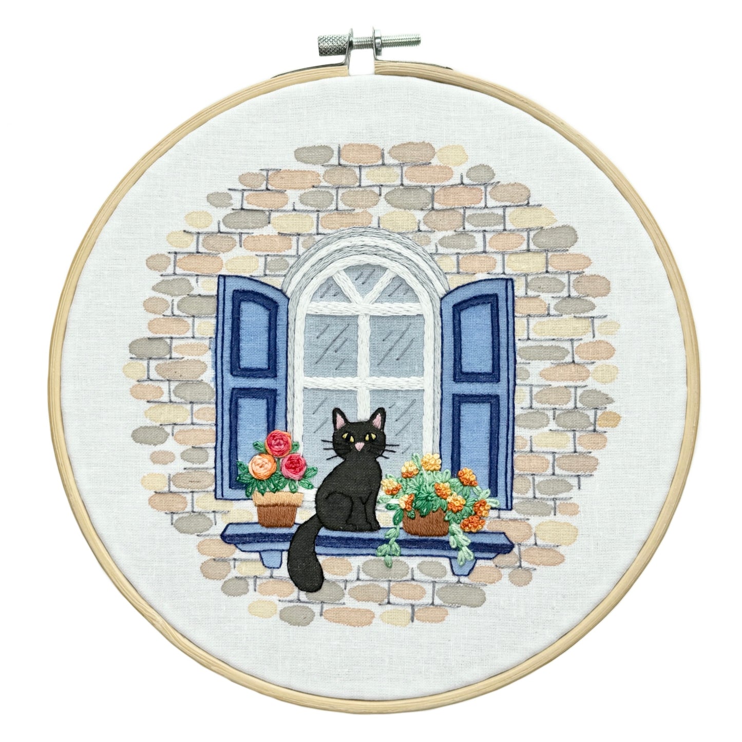 Paws a Moment - Floral Hand Embroidery Pattern