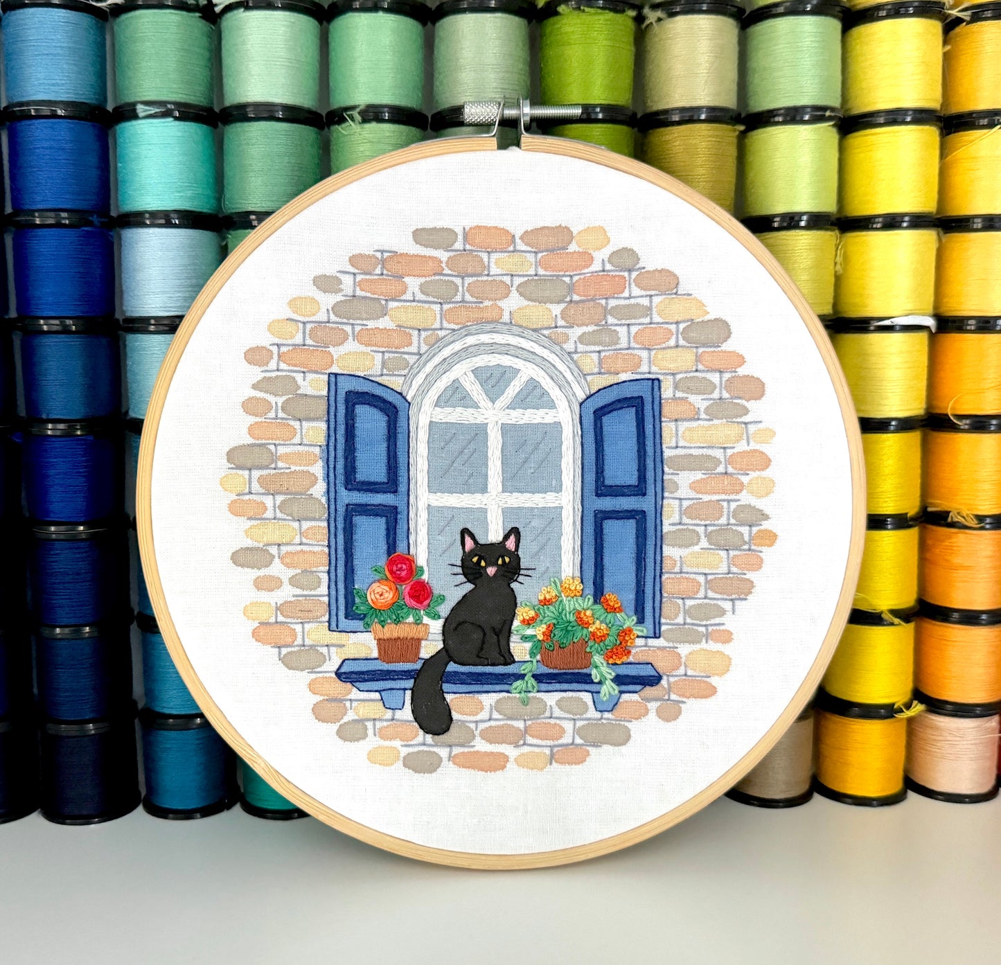 Paws a Moment - Floral Hand Embroidery Pattern