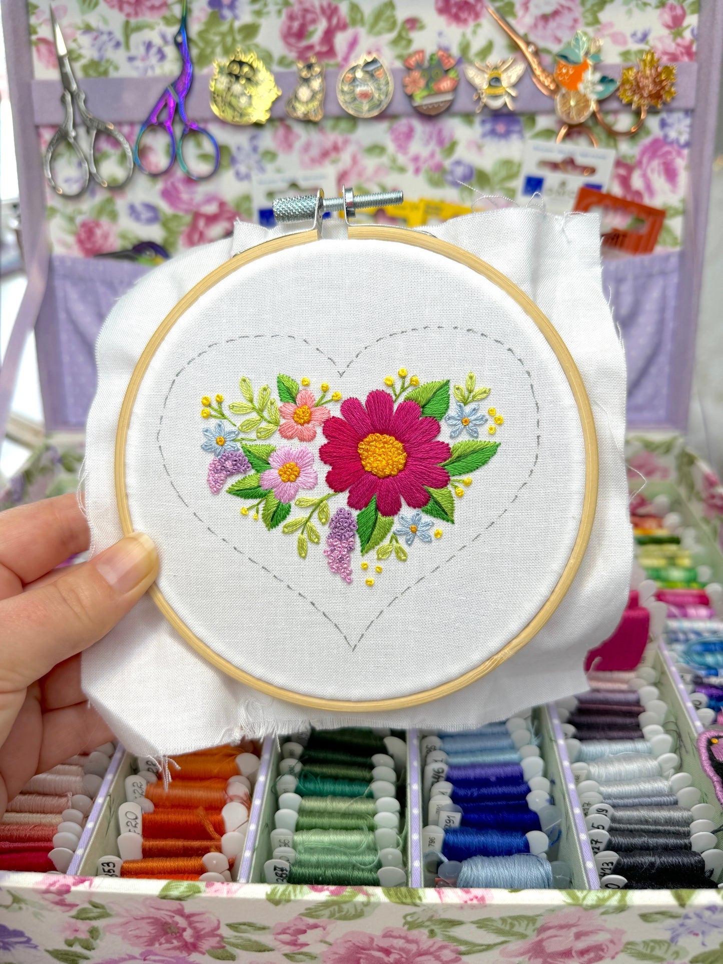 FLORAL VALENTINES 💖 3 Valentine's Day Hand Embroidery Patterns