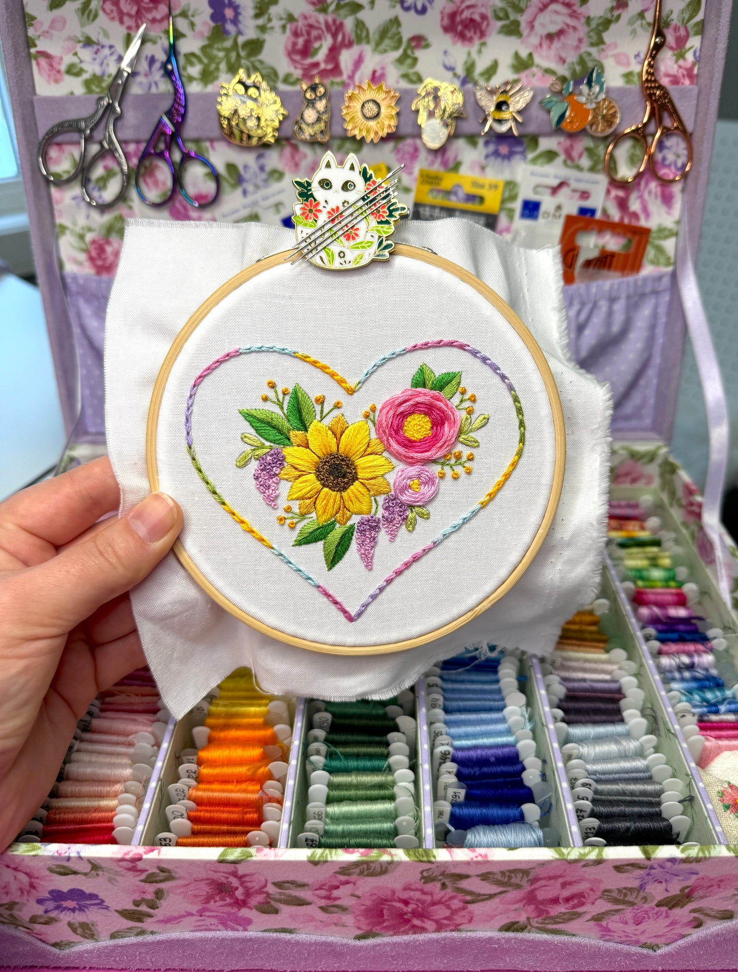 FLORAL VALENTINES 💖 3 Valentine's Day Hand Embroidery Patterns