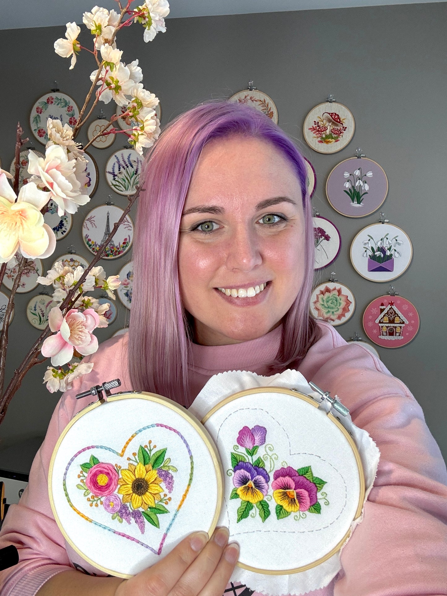 FLORAL VALENTINES 💖 3 Valentine's Day Hand Embroidery Patterns