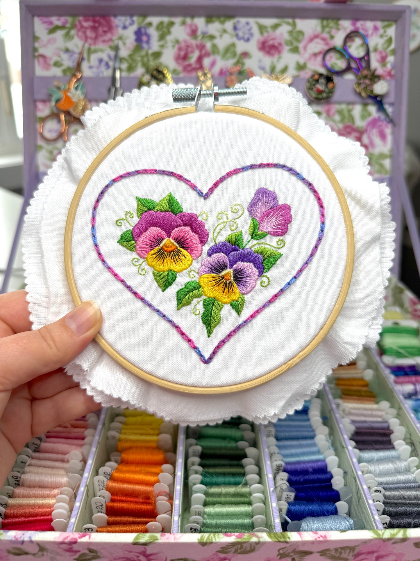 FLORAL VALENTINES 💖 3 Valentine's Day Hand Embroidery Patterns
