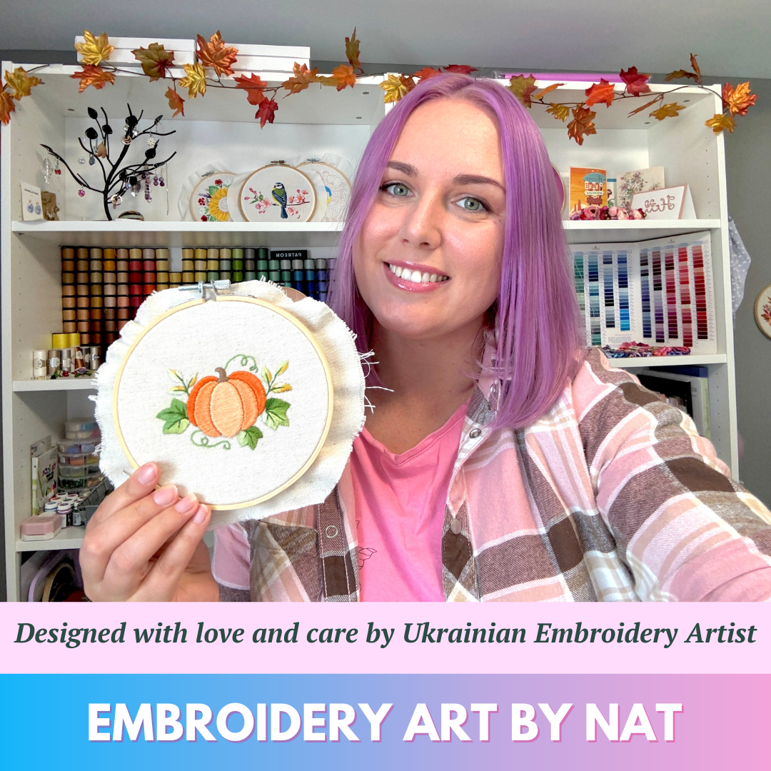 Sweet Little Pumpkin Autumn Themed Hand Embroidery PDF Pattern for Beginners