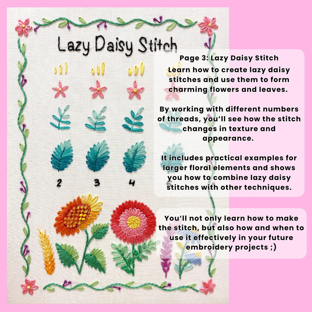 Hand Embroidery Stitch Samplers ✂️ 12 Designs for Beginners + Complete Video Course