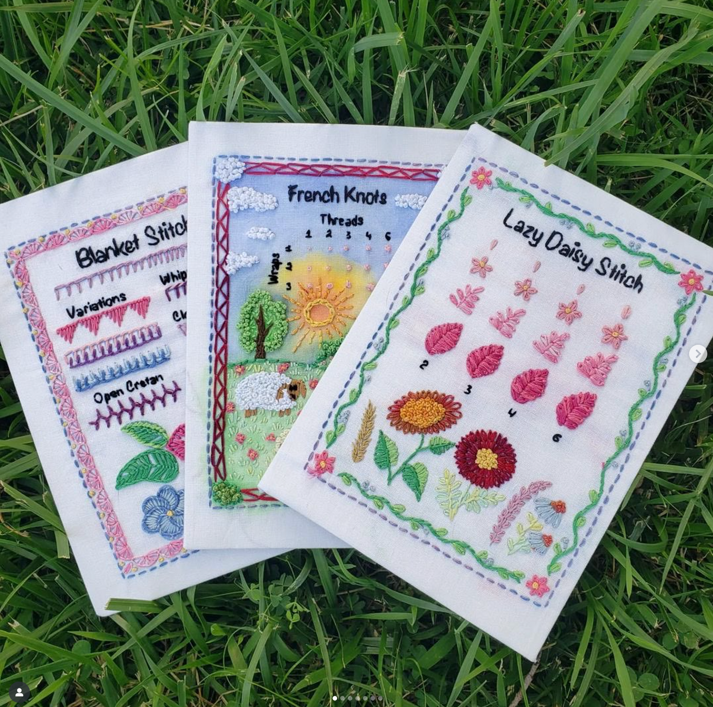 Hand Embroidery Stitch Samplers ✂️ 12 Designs for Beginners + Complete Video Course