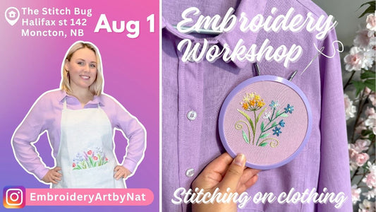 🪡 Get Your Ticket for Summer Embroidery Workshop 🧵 August 1 ‼️ Note: PayPal method doesn't work - choose other payment methods ;)