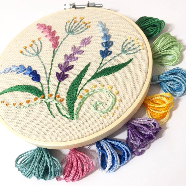 Wildflowers Hand Embroidery Design + Beginner Guide