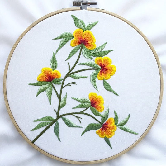 California Poppies Hand Embroidery Pattern