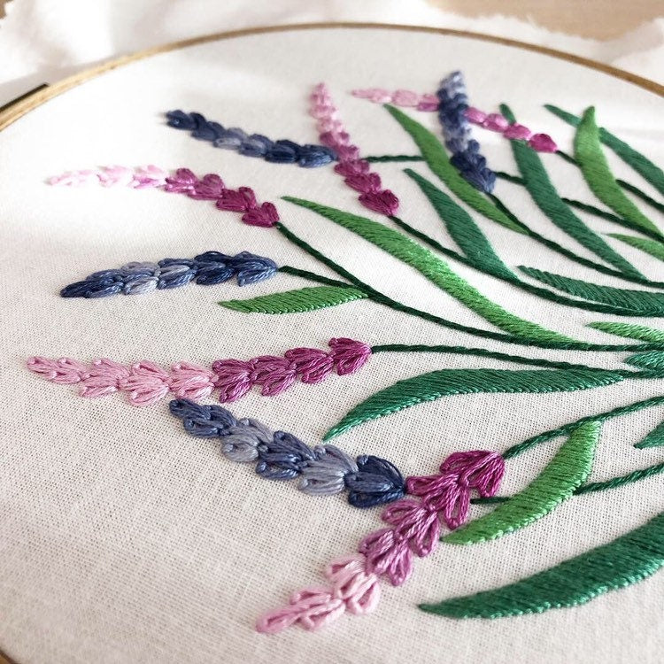 Lavender - Hand Embroidery Pattern