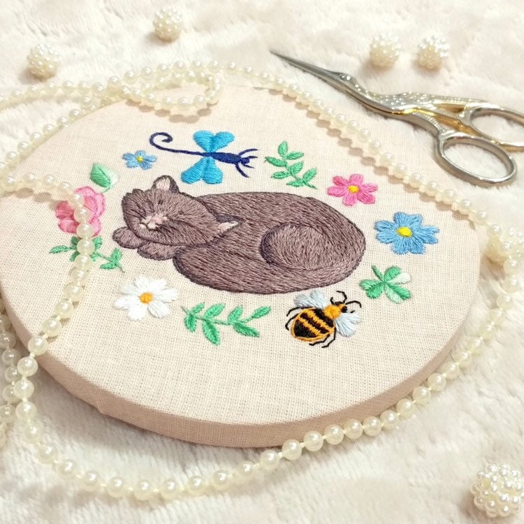 Soft Kitty Warm Kitty - Hand Embroidery Pattern