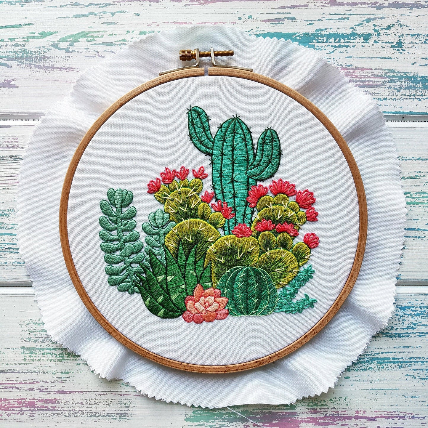Cactuses and Succulents - Hand Embroidery Pattern