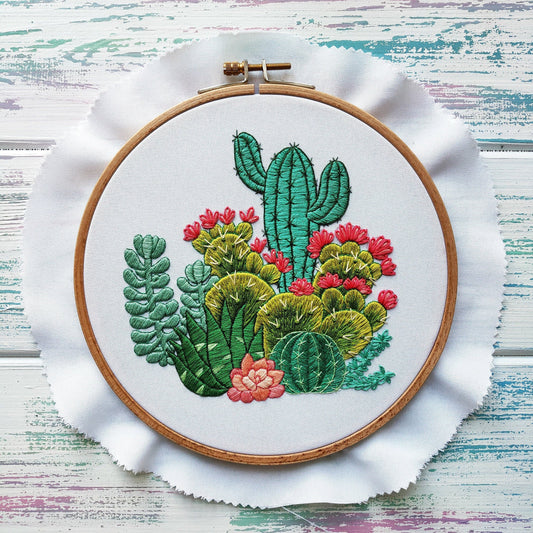 Cactuses and Succulents - Hand Embroidery Pattern