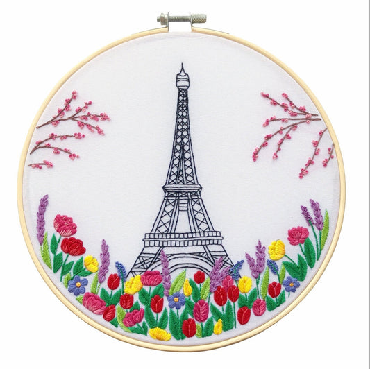 Paris Eiffel Tower - Hand Embroidery Pattern