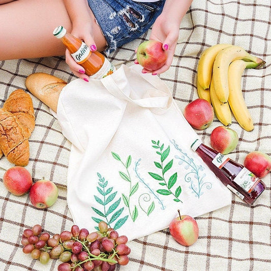 Green Leaves Hand Embroidery Pattern