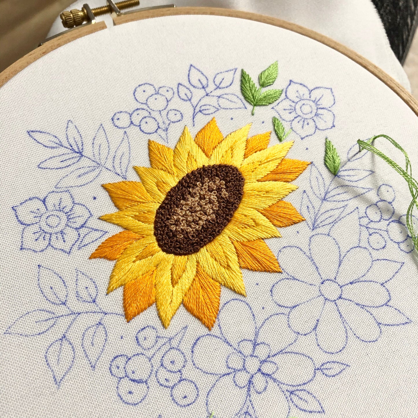 Sunflower Bouquet - Hand Embroidery Pattern