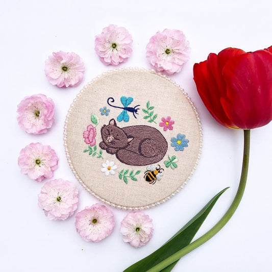 Soft Kitty Warm Kitty - Hand Embroidery Pattern
