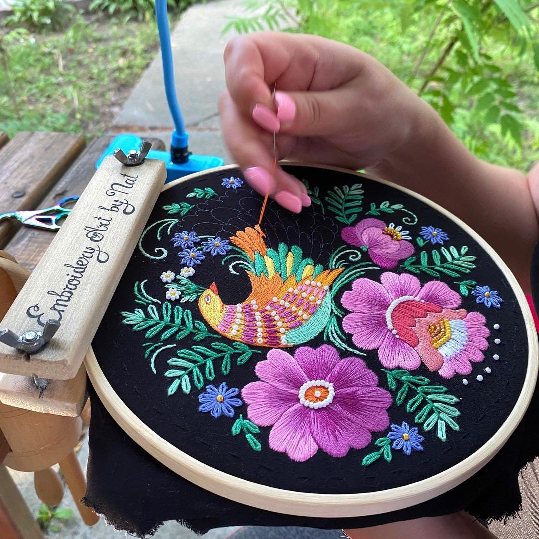 Bird of Paradise Hand Embroidery Pattern + Video Course