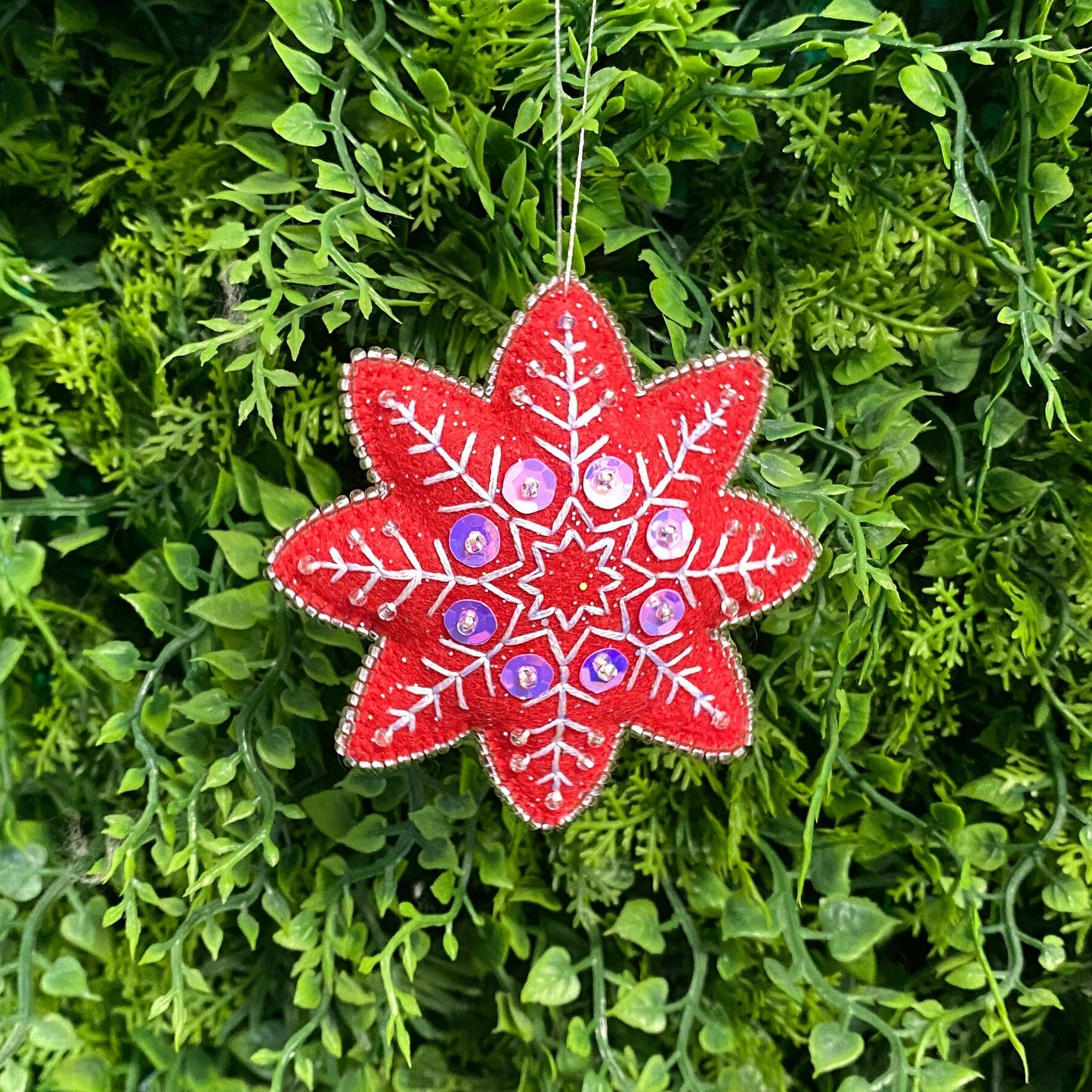 Set of 3 Snowflakes Christmas Ornaments - Hand Embroidery Pattern + Video Tutorial