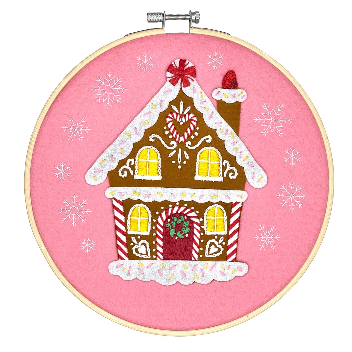 Gingerbread House Hand Embroidery Pattern