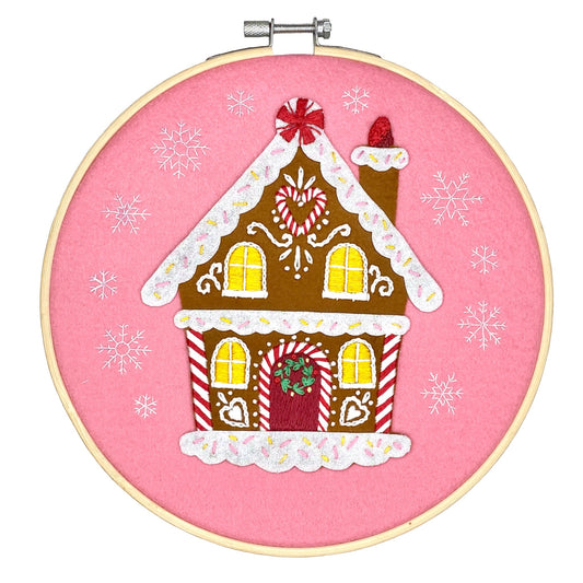 Gingerbread House Hand Embroidery Pattern