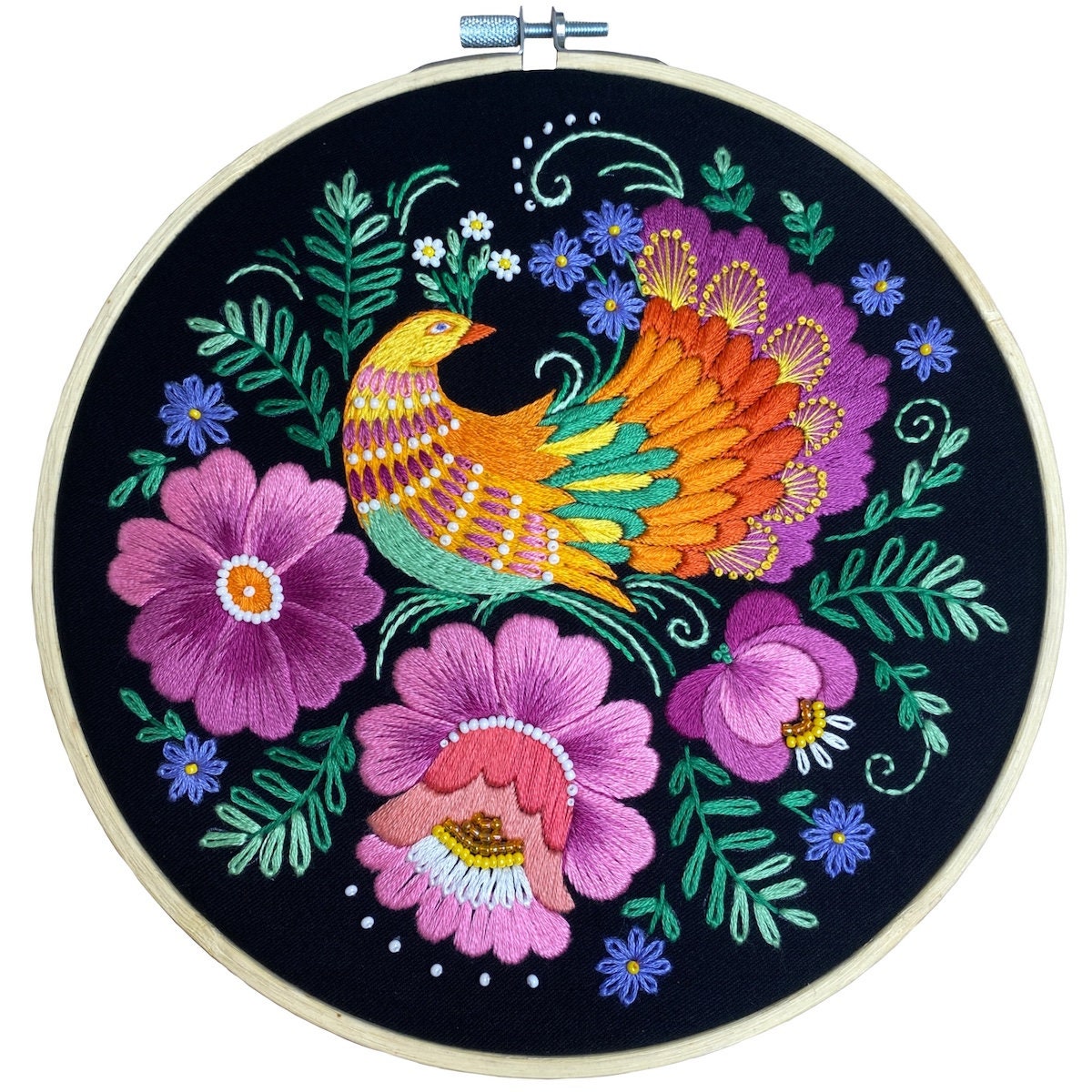 Bird of Paradise Hand Embroidery Pattern + Video Course