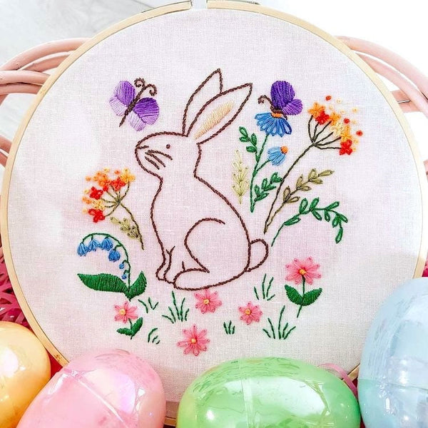 Easter Bunny - Hand Embroidery Pattern – Embroidery Art by Nat
