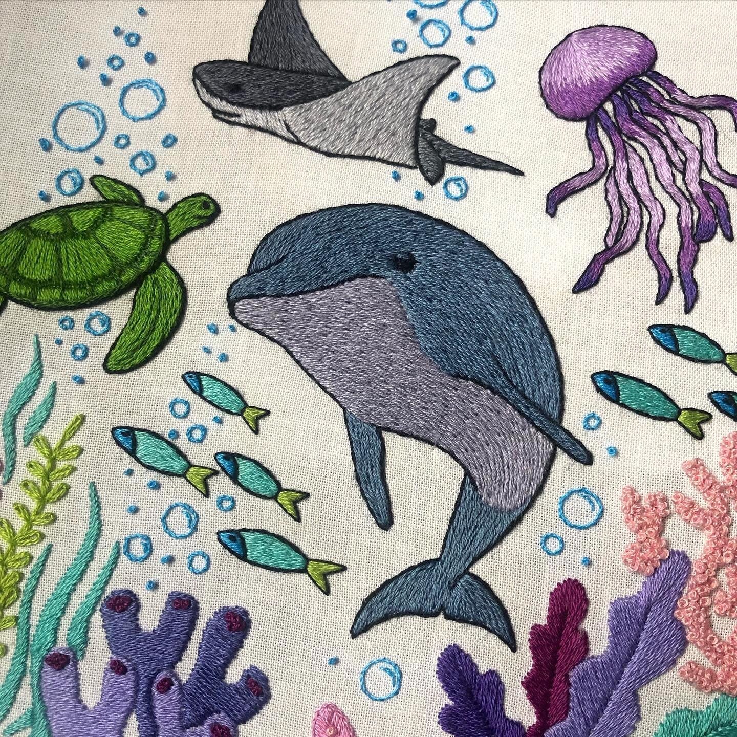Under the Water - Hand Embroidery Pattern
