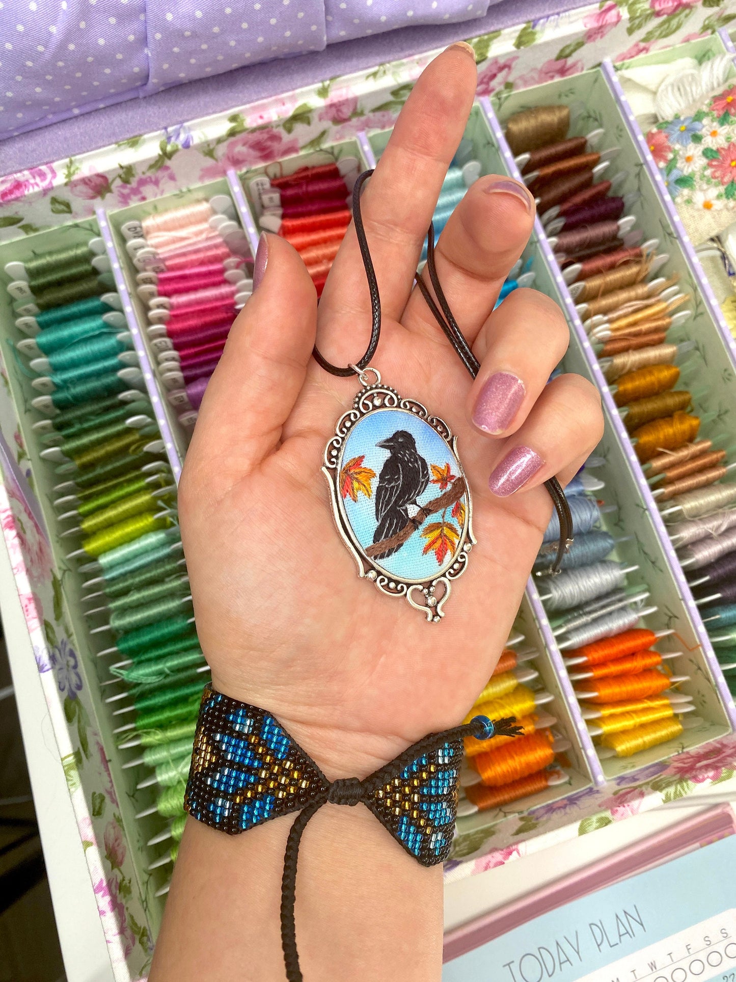 Make Your Own Embroidered Pendants - Pattern with 14 Different Designs + Detailed Video Tutorials